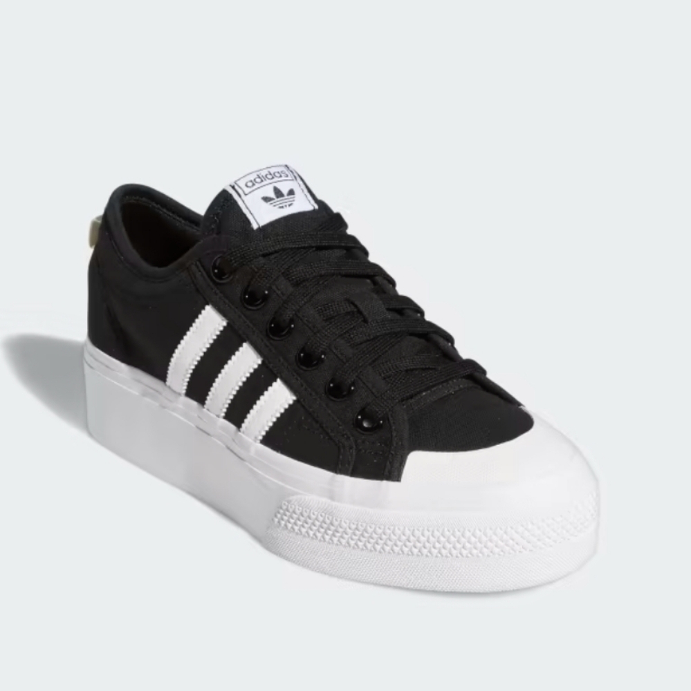 adidas Women's Black & White Platform Sneakers